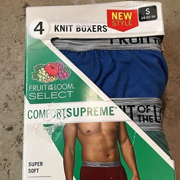Fruit of the Loom Select Comfort Supreme Boxer Briefs Size Small; New - Picture 4 of 7